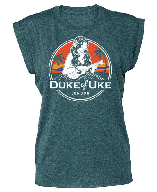 Duke of Uke Women's Flowy Capped Sleeve Tee