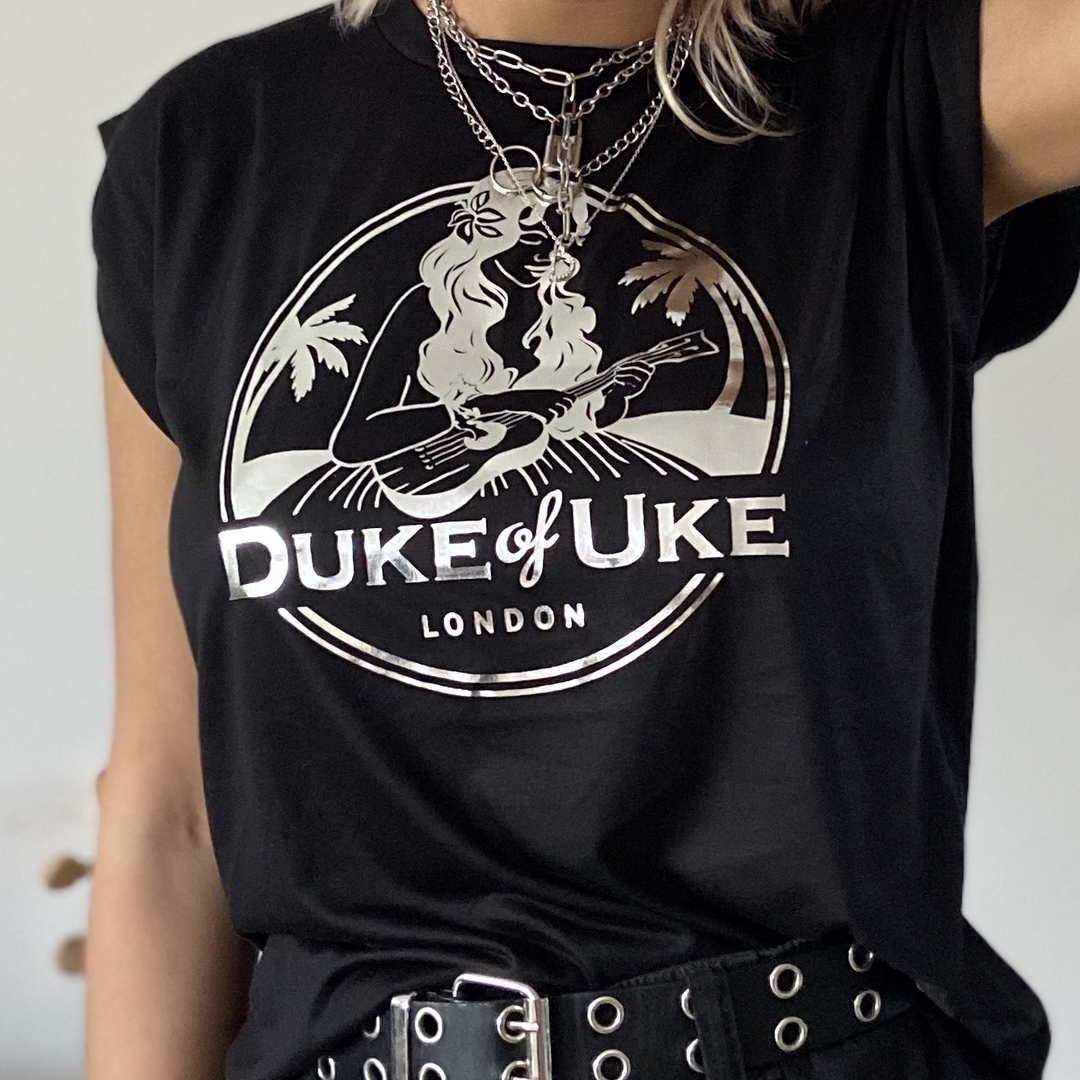 Duke of Uke Women's Flowy Capped Sleeve Tee