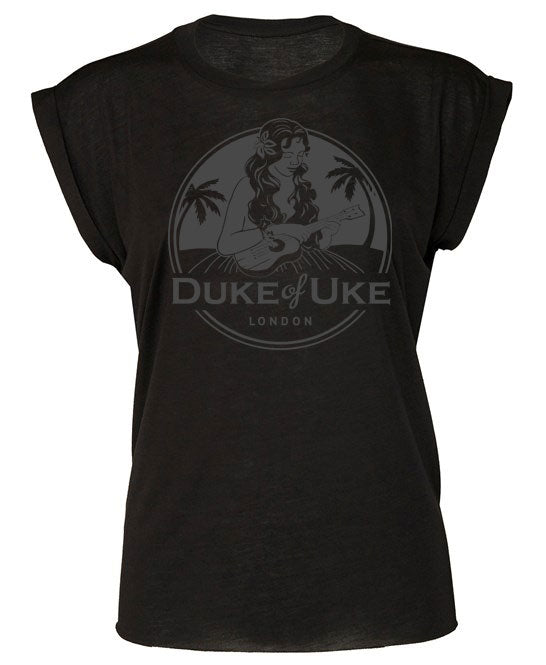 Duke of Uke Women's Flowy Capped Sleeve Tee