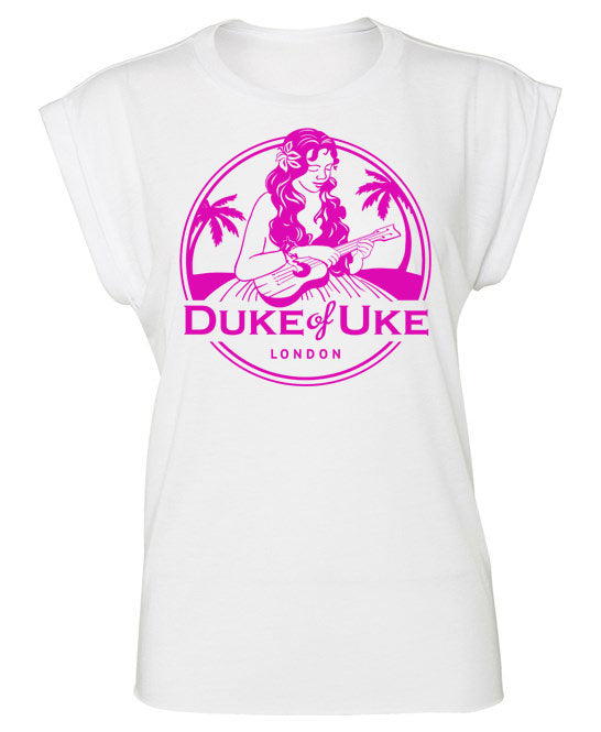 Duke of Uke Women's Flowy Capped Sleeve Tee