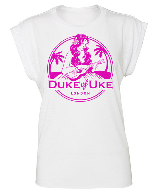 Duke of Uke Women's Flowy Capped Sleeve Tee