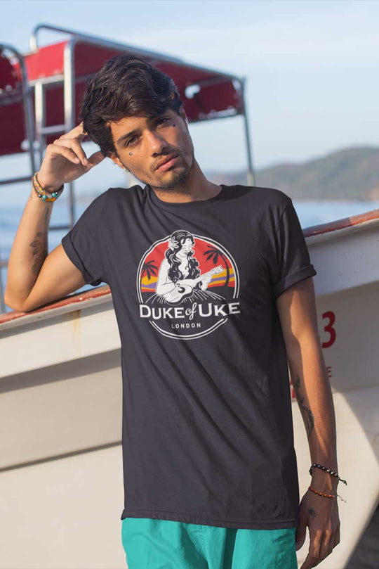 Duke of Uke Vintage Black Tee